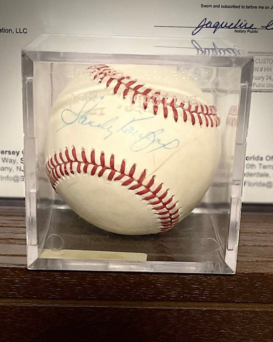 Sandy Koufax Autographed Baseball – Certified Authentic