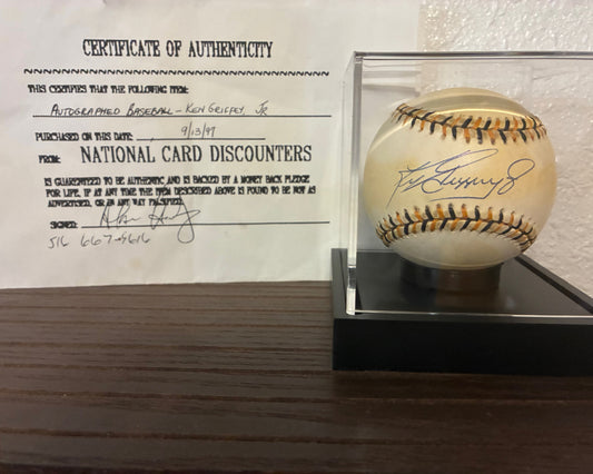 Ken Griffey Jr. Autographed 1994 All-Star Game Baseball (COA - Dated 1997 Included)- $400